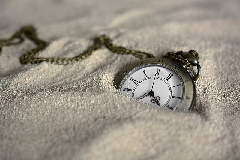 Clock indicating time travel
